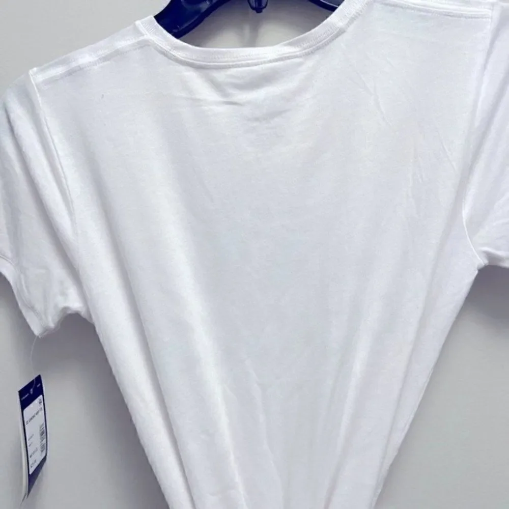 New Big Girls Short Sleeve Graphic T-shirt white, tee shirt size XL